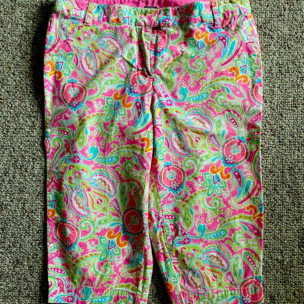 New York & Company Paisley Capris